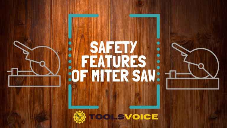 Safety feature of miter saw with safety tips
