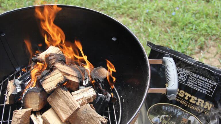 can i use wood in a charcoal grill
