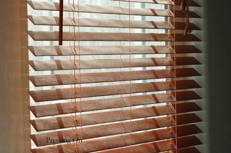 can you paint faux wood blinds
