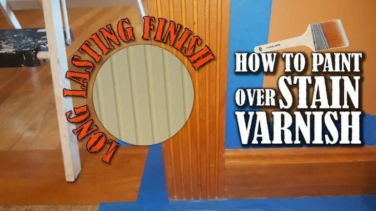 can you stain over varnished wood without sanding
