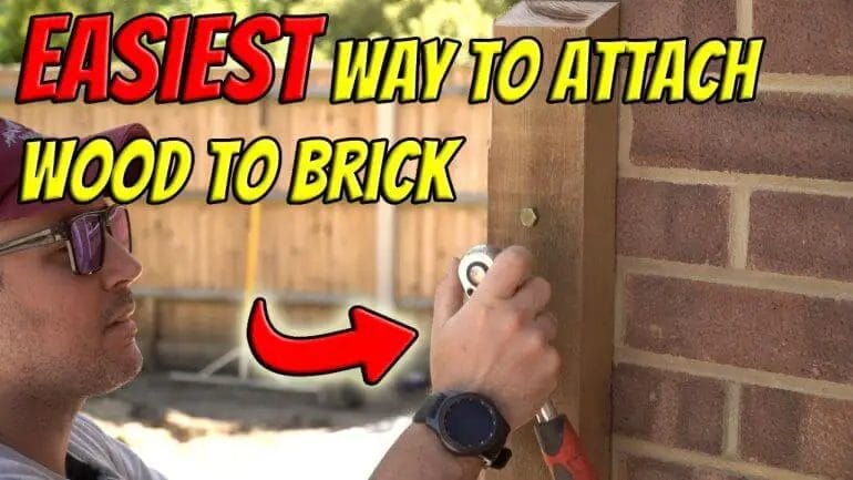 how to attach wood to brick

