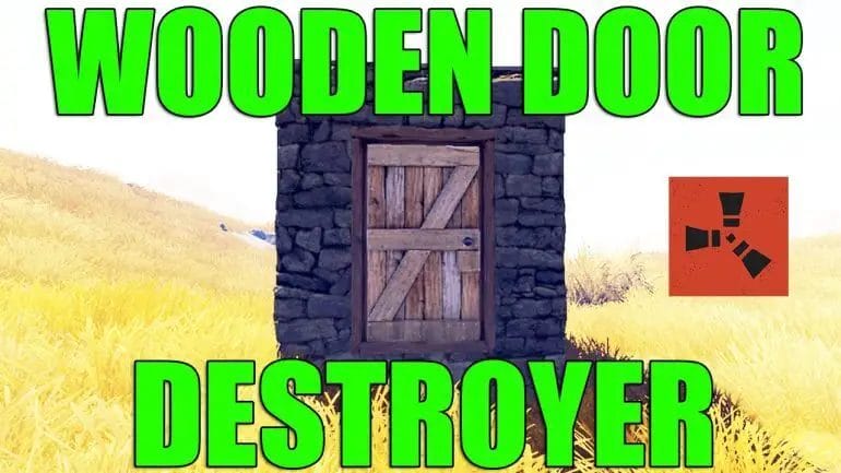 how to break wooden door rust
