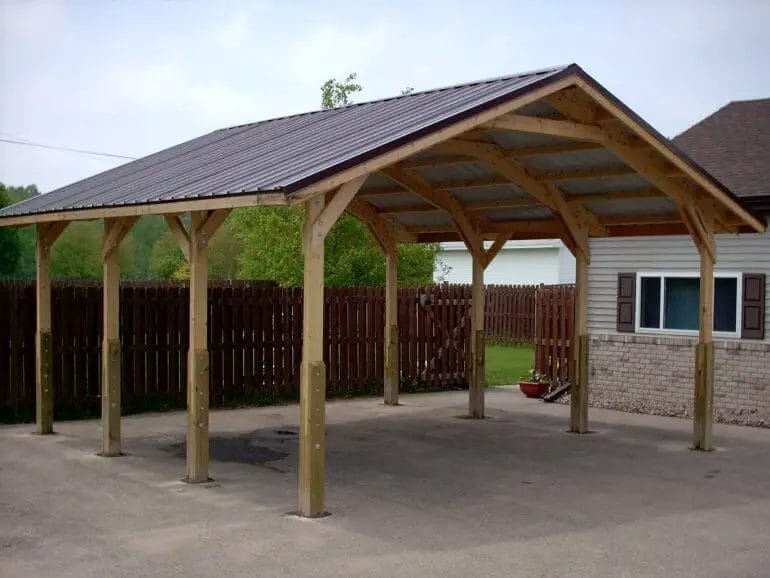 how to build a carport out of wood
