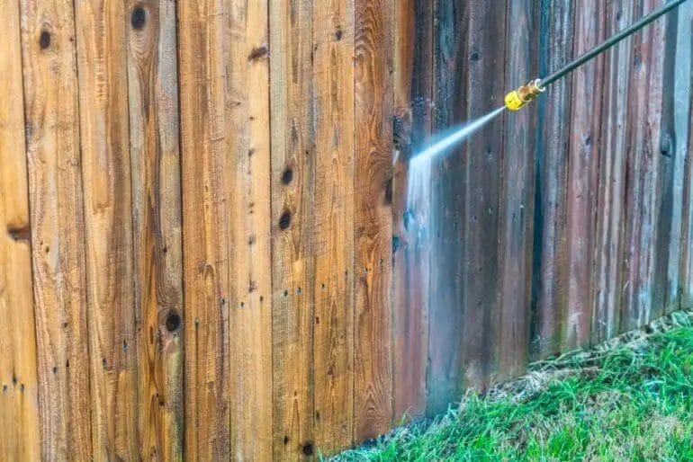 how to clean a wood fence without pressure washing
