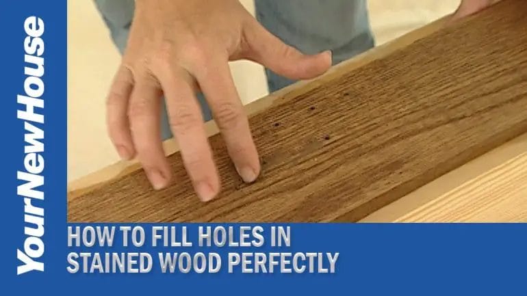 how to fill holes in wood without wood filler
