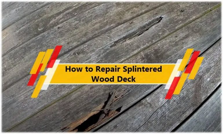 how to fix splintered wood
