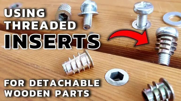 how to install threaded inserts for wood
