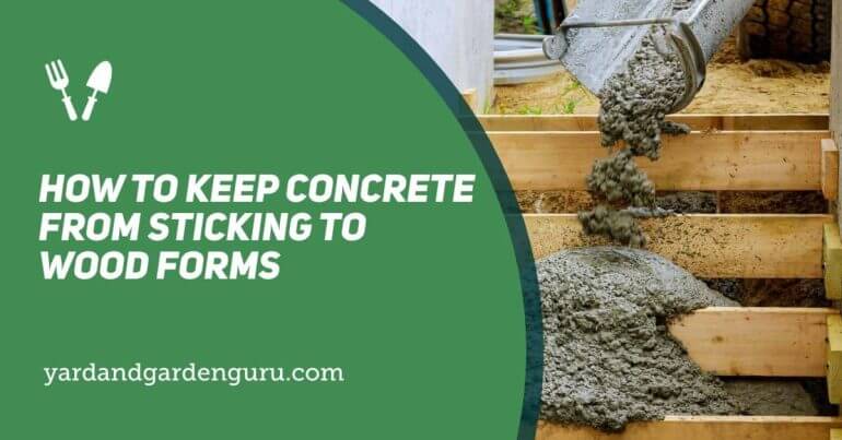 how to keep concrete from sticking to wood forms

