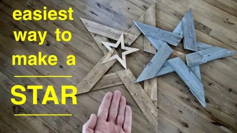 how to make a star with wood
