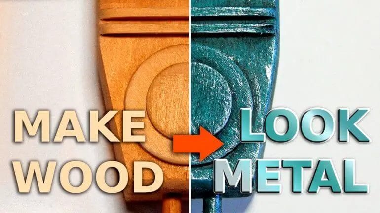 how to make metal look like wood
