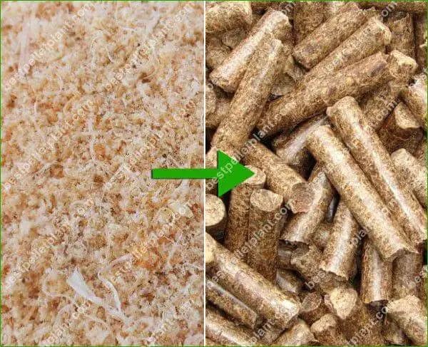 how to make wood pellets from sawdust
