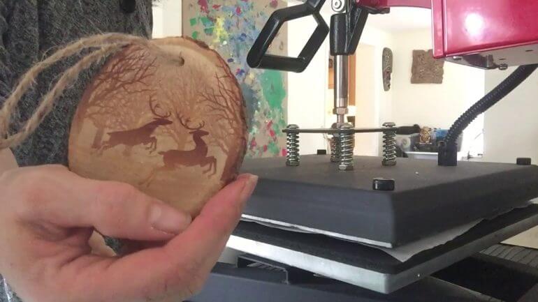 how to sublimate on uncoated wood
