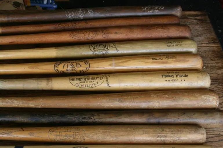 what kind of wood are baseball bats made of
